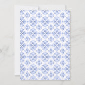 小さなバニーが男の子の赤ちゃんのシャワーを途中にある 招待状 (裏面)