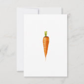 小さなバニーとニンジンの赤ちゃん感謝していシャワー- you サンキューカード (裏面)