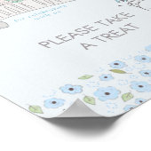 小さなバニーとバルーンボーイ赤ちゃんシャワー治療 ポスター (角)