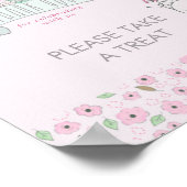 小さなバニーとバルーン赤ちゃんシャワー治療ポスター ポスター (角)