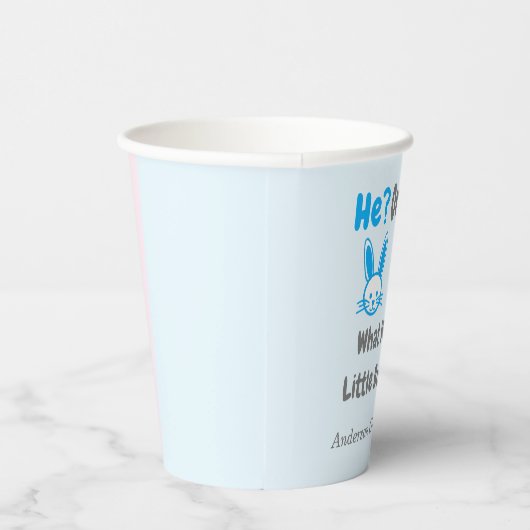小さなバニーのジェンダーがハーシーの 紙コップ (右)