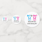 小さなバニーのジェンダーが明らかにする コンフェッティ (正面)