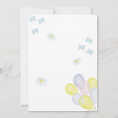 小さなバニーのジェンダーは招待を明らかにする。 invitati 招待状 (裏面)