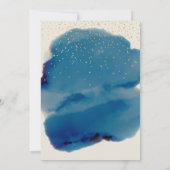 小さなバニーの星と月の赤ちゃんシャワー 招待状 (裏面)