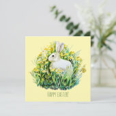 小さなバニーの水の色のはがき カード (スタンド正面)