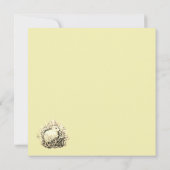 小さなバニーの水の色のはがき カード (裏面)