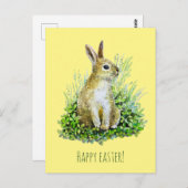 小さなバニーの水の色のはがき ポストカード (正面/裏面)