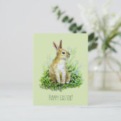 小さなバニーの水色 ポストカード (スタンド正面)