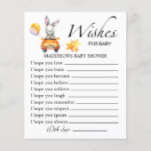 小さなバニーの赤ちゃんシャワーがベビーを願う (正面)