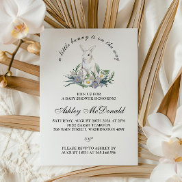 小さなバニーの赤ちゃんシャワー招待状 招待状