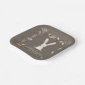 小さなバニーの赤ちゃんシャワー ペーパープレート (傾斜あり)