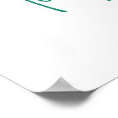 小さなバニーの赤ちゃんシャワー ポスター (角)