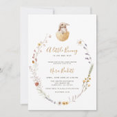 小さなバニーイースターベイビーシャワー招待状 招待状 (正面)