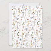 小さなバニーイースターベイビーシャワー招待状 招待状 (裏面)