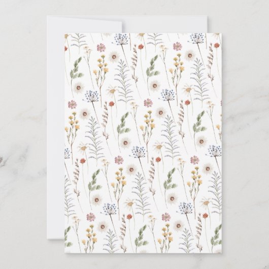 小さなバニーイースターベイビーシャワー招待状 招待状 (裏面)