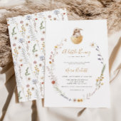 小さなバニーイースターベイビーシャワー招待状 招待状