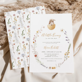 小さなバニーイースターベイビーシャワー招待状 招待状