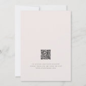 小さなバニーエレガントアーチの赤ちゃん 招待状 (裏面)