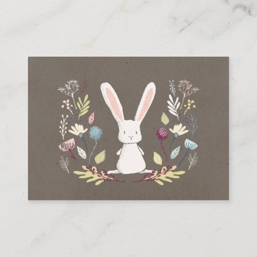 小さなバニーベビーおむつラッフルエンクロージャカード エンクロージャーカード (裏面)