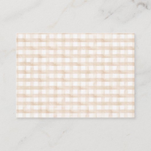 小さなバニーベビーの風船の赤ちゃんシャワーのための本 エンクロージャーカード (裏面)