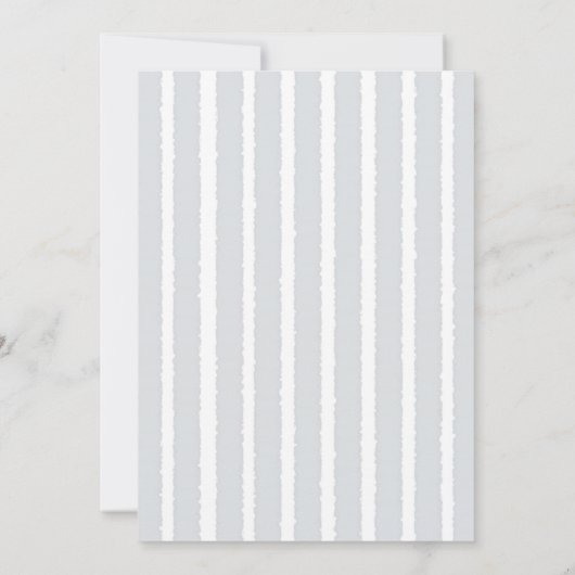 小さなバニーワイルドフラワーワゴンかわいい男の赤ちゃんシャワー 招待状 (裏面)