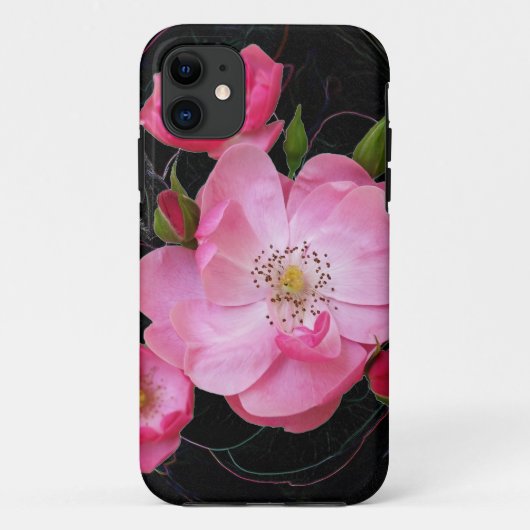 小さなバラの芽が開く Case-Mate iPhoneケース (裏面)