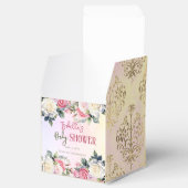 小さなバラフローラ女の子の赤ちゃんシャワーありがとう フェイバーボックス (オープン)