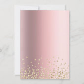 小さなバレリーナが赤ちゃんシャワーの途中にある 招待状 (裏面)