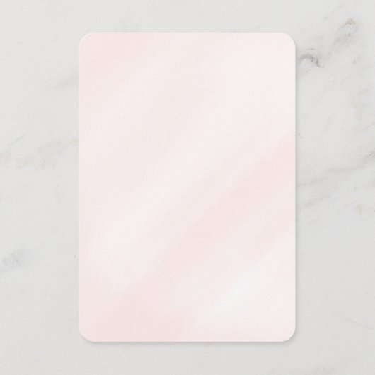 小さなバレリーナベビーの本の赤ちゃんシャワー挿入用 エンクロージャーカード (裏面)