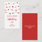 小さなバレンタインの贈り物 幼児クラス ノートカード (正面/裏面)