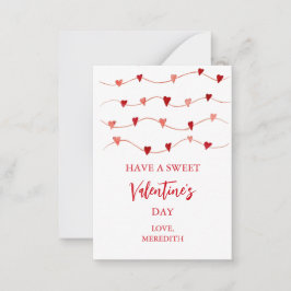 小さなバレンタインの贈り物 幼児クラス ノートカード