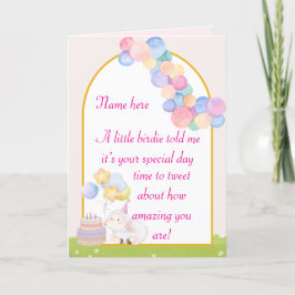 小さなバーディーが言ったそれがあなたの誕生日 シーズンカード