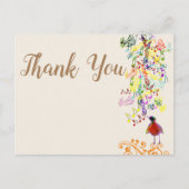 小さなバーディーの背景の色は私にそう言った ポストカード (正面)