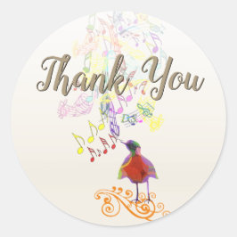 小さなバーディーの背景の色は私にそう言った ラウンドシール