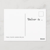 小さなバーディー・ロビンが僕にブリスデイ・ロビンと言った ポストカード (裏面)