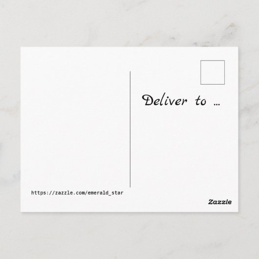 小さなバーディー・ロビンが僕にブリスデイ・ロビンと言った ポストカード (裏面)