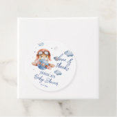 小さなパイロット飛行機の赤ちゃんシャワー フェイバータグ (インサイチュ)