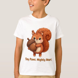 小さなパウズ、大きなハート キッズTシャツ Tシャツ