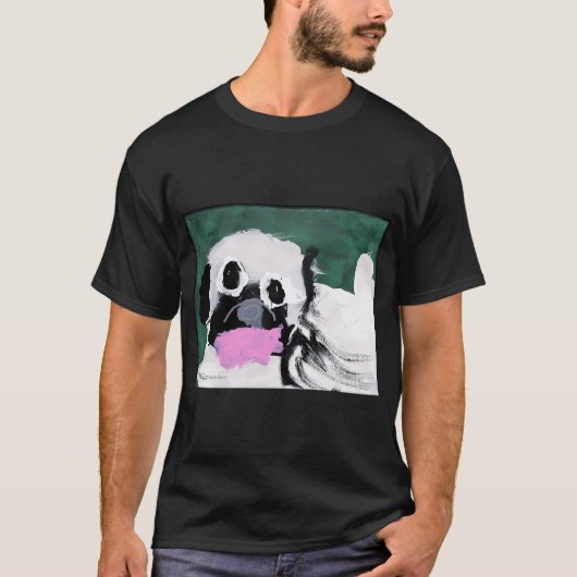 小さなパグ Tシャツ (正面)