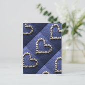 小さなパスタ星ハート形状 ポストカード (スタンド正面)