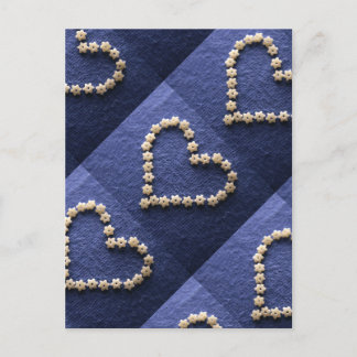 小さなパスタ星ハート形状 ポストカード