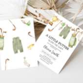 小さなパターゴルフの赤ちゃんシャワー 招待状