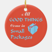 小さなパッケー来ジですべての良いもの セラミックオーナメント (裏面)
