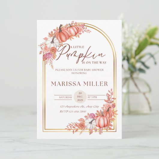 小さなパンプキンがやってくる!招待状 招待状 (スタンド正面)