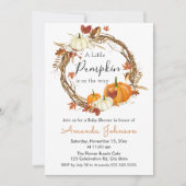 小さなパンプキンのベイビーシャワー招待状 招待状 (正面)