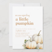 小さなパンプキンの招待状をお待ちしています 招待状 (正面)