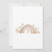 小さなパンプキンの秋のベイビーシャワーベビーシャワー　男女兼用 招待状 (裏面)