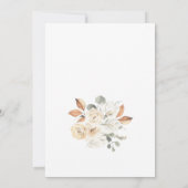 小さなパンプキンの秋のベイビーシャワー　男女兼用 招待状 (裏面)