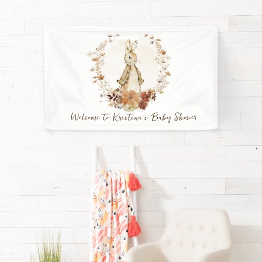 小さなパンプキンフロプソバニーが途中のバナー 横断幕 (インサイチュ)