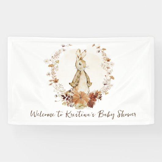 小さなパンプキンフロプソバニーが途中のバナー 横断幕 (横)